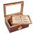 Bally Rosewood Glass-Top Humidor 100 Cigar Capacity