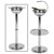 Stinky Floor 4-Finger Ashtray - Silver Chrome
