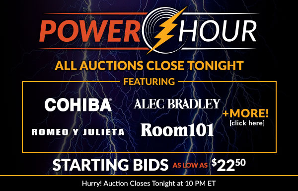 Power Hour: Starting bids as low as $22.50!