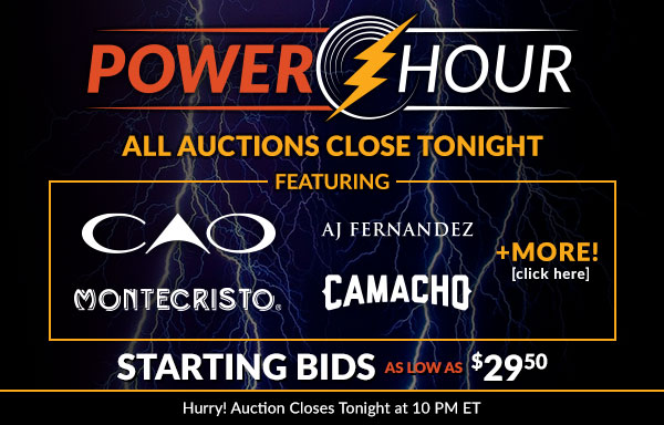Power Hour: Starting bids as low as $29.50!