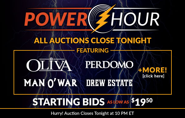 Power Hour: Starting bids as low as $29.50!