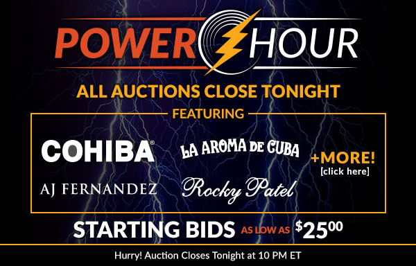 Power Hour: Starting bids as low as $25.00!
