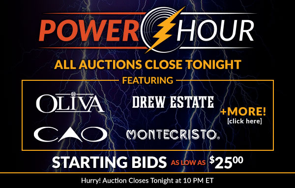 Power Hour: Starting bids as low as $25.00!