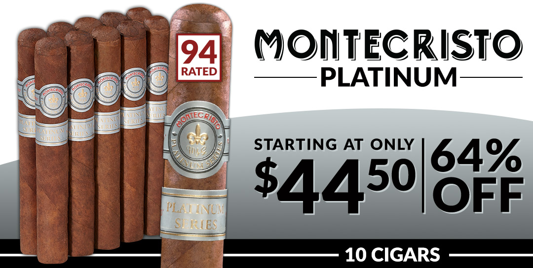 Montecristo Platinum  - 10 cigars starting at $42.50