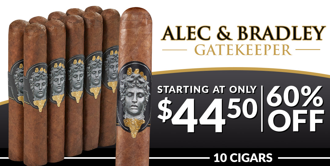 Alec & Bradley Gatekeeper - 10 Cigars Starting at $44.99