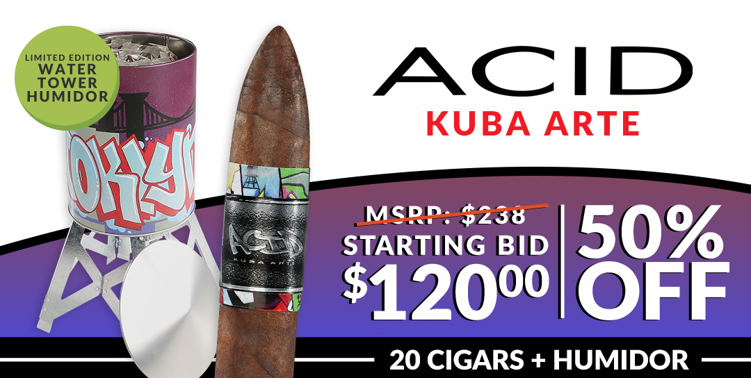 ACID Kuba Arte - 20 Cigars + Humidor Starting at $120.00