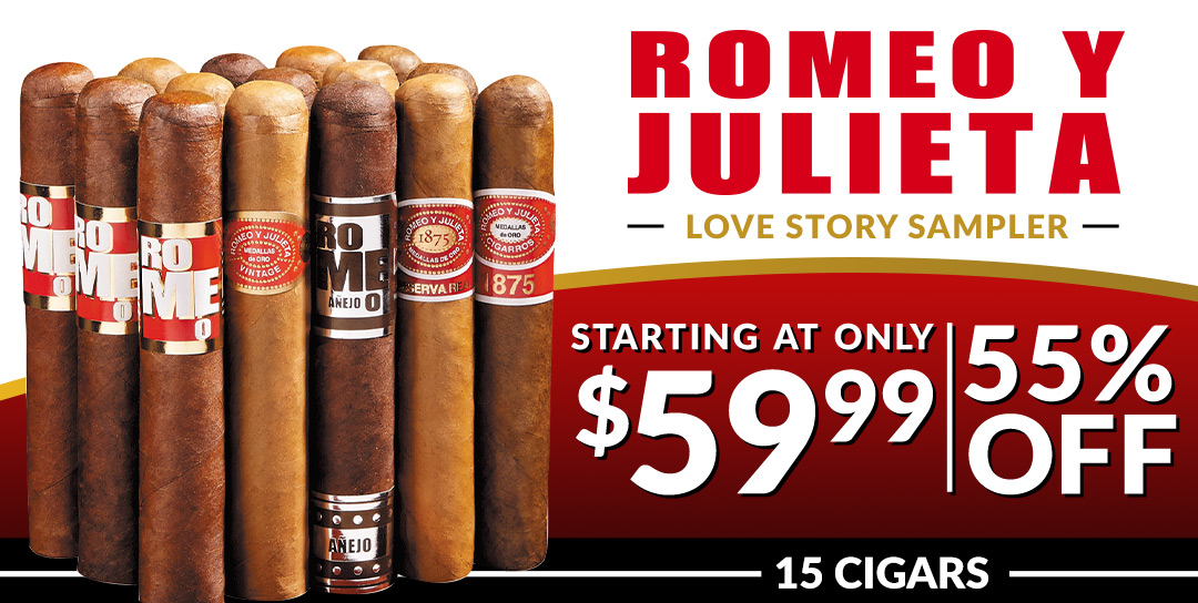 Romeo Y Julieta Love Story Sampler | 15 Cigars starting at $59.99