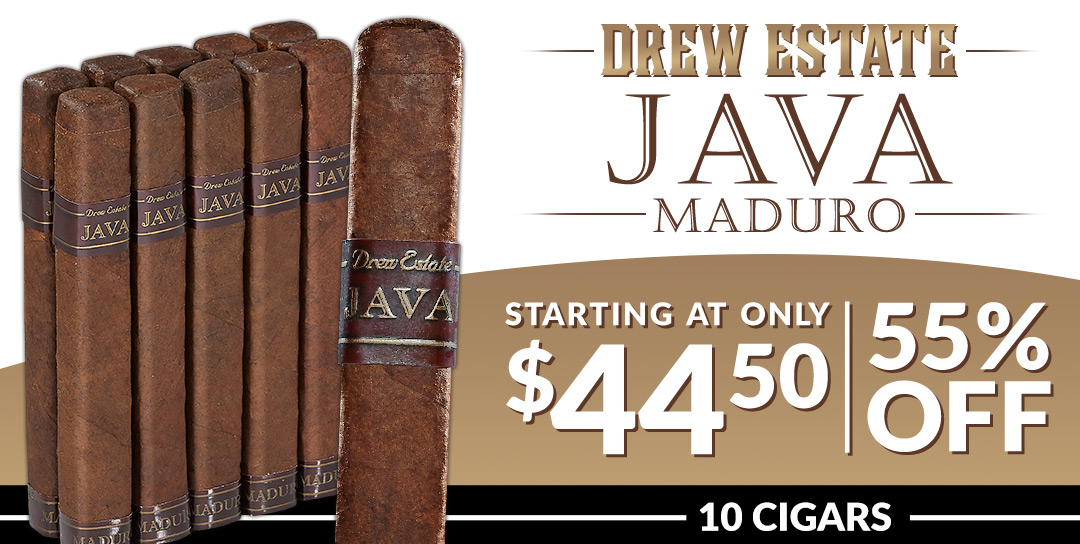 Java Maduro by Drew Estate - 10 Cigars Starting at $44.50
