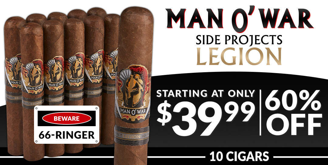 Man O’ War Side Projects Legion | 10 Cigars Starting at $39.99