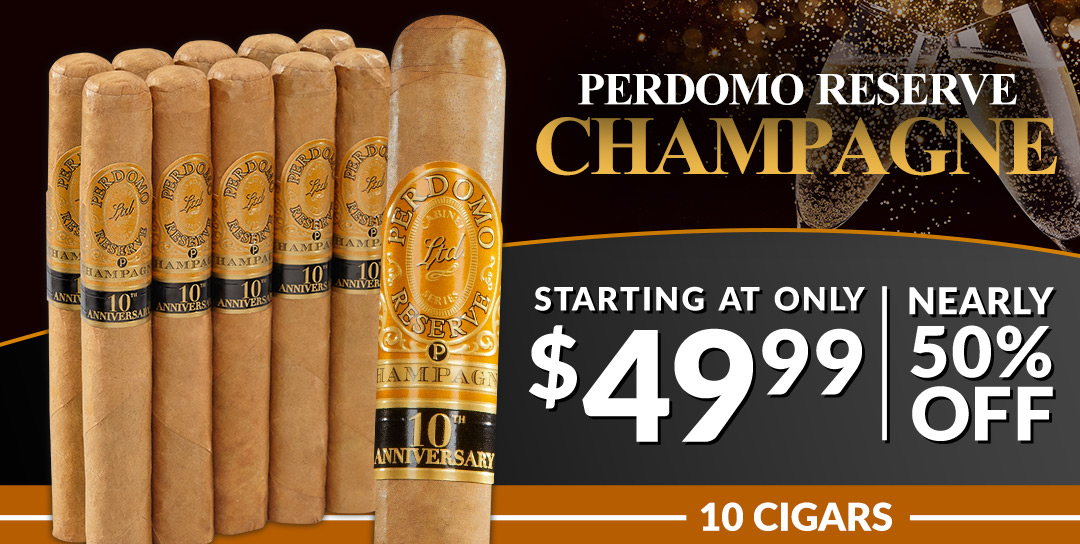 Perdomo Reserve Champagne - 10 Cigars Starting at $44.50