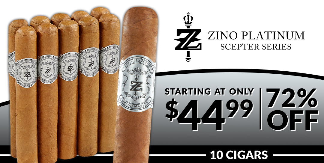Zino Platinum Scepter Series - 10 cigars starting at $44.99